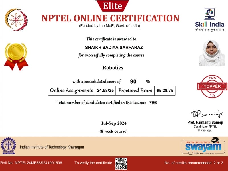 NPTEL Certificates - 01