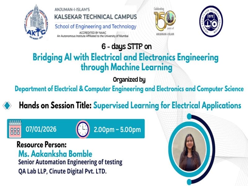 7 Jan A Supervised Learning for Electrical Applications